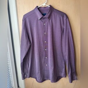 David Donahue Men's Fusion Button-Down Shirt 16.5 Size Large